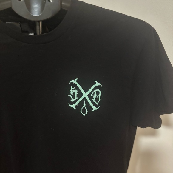 Unisex Glow in the Dark Graphic Tee Black Medium - Picture 3 of 5